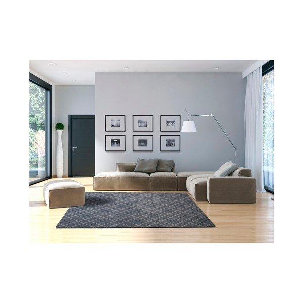 Modrý koberec vhodný aj do exteriéru Universal Sofie Blue, 135 × 190 cm-image-1