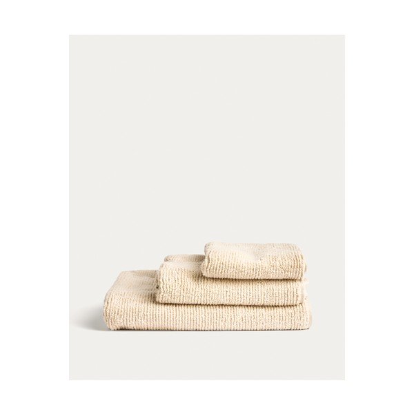 Béžový froté bavlnený uterák 30x50 cm Olvira – Kave Home-image-4