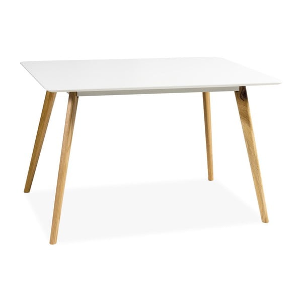 Biely jedálenský stôl Signal Milan, dĺžka 120 cm
