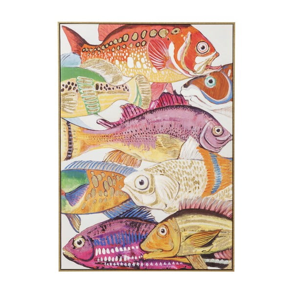 Obraz Kare Design Touched Fish Meeting I., 100 × 75 cm
