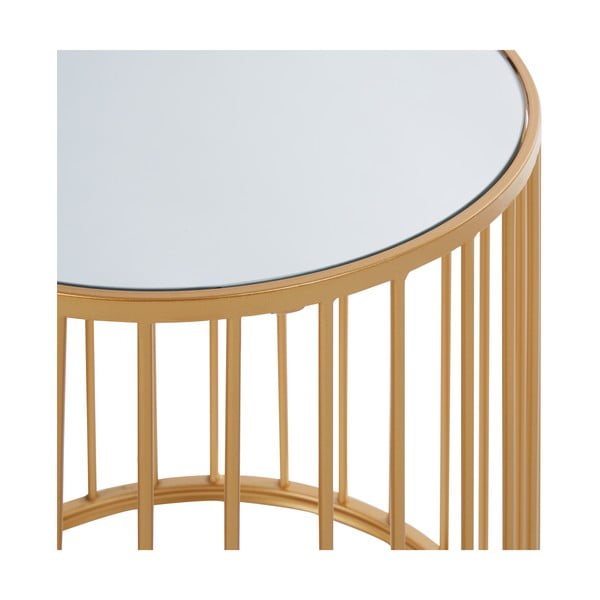 Okrúhle odkladacie stolíky so sklenenou doskou v súprave 2 ks Avantis – Premier Housewares-image-4