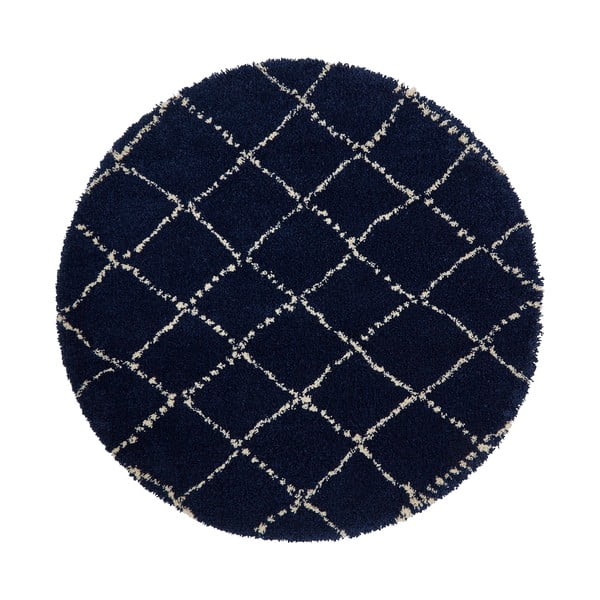 Námornícky modrý koberec Think Rugs Royal Nomadic, ø 160 cm
