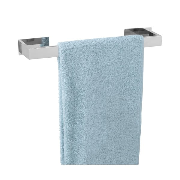 V lesklej striebornej farbe samodržiaci držiak na uteráky z nehrdzavejúcej ocele Genova – Wenko-image-4