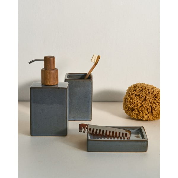 Tmavomodrý keramický dávkovač mydla Silvet – Kave Home-image-2