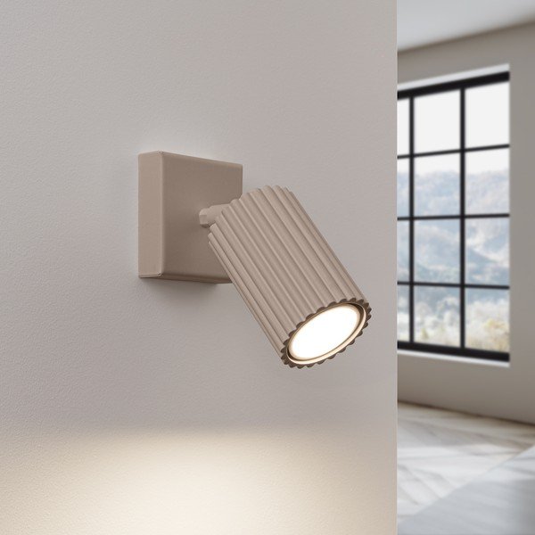 Taupe kovové bodové svietidlo 8x16 cm Gleam – Sollux-image-1