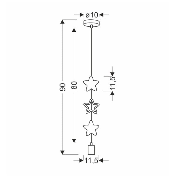 Žlto-biele detské svietidlo s kovovým tienidlom Single - Candellux Lighting-image-2