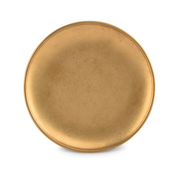 Dezertný kovový tanier v zlatej farbe ø 17 cm Serve – BonBistro