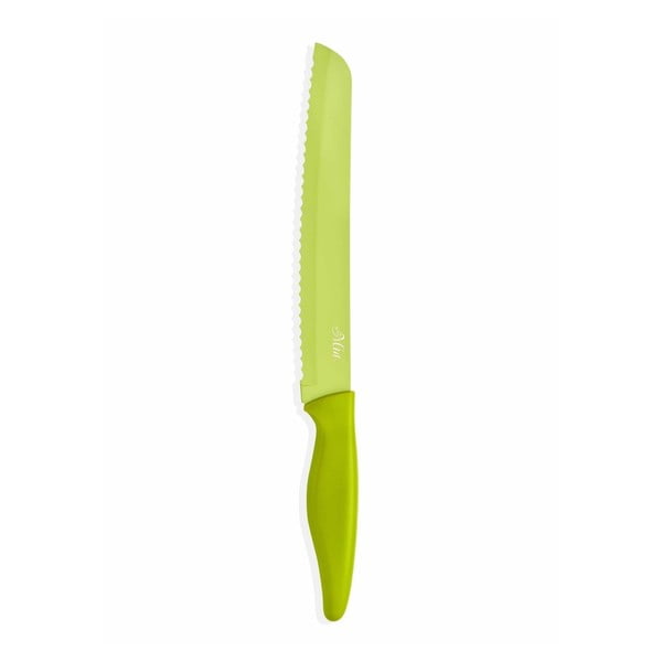 Zelený nôž na pečivo The Mia, dĺžka 20 cm