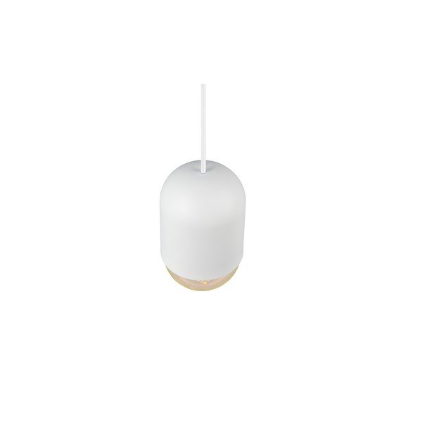 Biele kovové závesné svietidlo ø 11 cm Nara – Reality-image-2