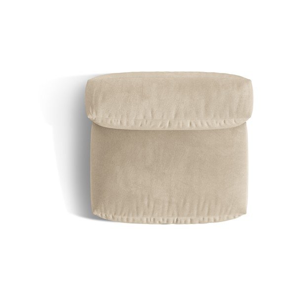 Béžový zamatový modul pohovky (stredový diel) Martina – Micadoni -image-4