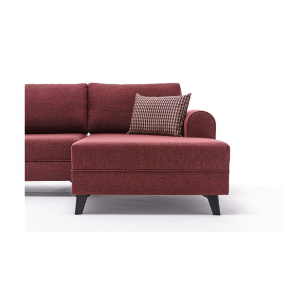 Rohová pohovka v tehlovej farbe (do tvaru "U") Belen – Balcab Home-image-4