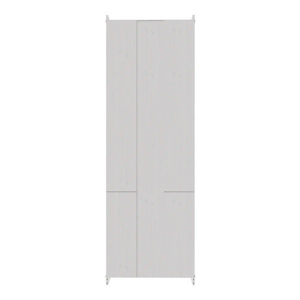 Biela skriňa z borovicového dreva 74x223x37 cm Anita – Støraa-image-4