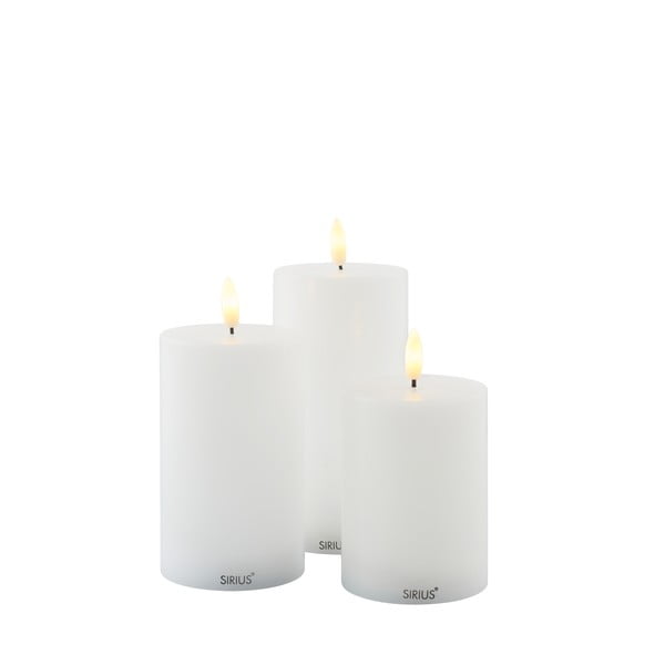 LED sviečky v súprave 3 ks (výška  15 cm) Sille Exclusive – Sirius