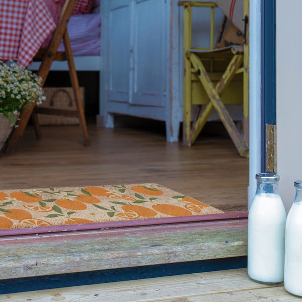 Rohožka z kokosového vlákna 40x120 cm Orange – Artsy Doormats-image-3