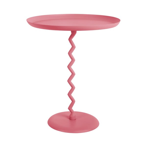 Kovový okrúhly odkladací stolík ø 44 cm Zig Zag – Leitmotiv