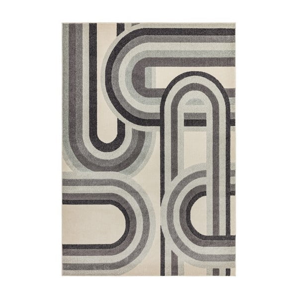 Sivo-béžový koberec 80x150 cm Nova Retro Grey – Asiatic Carpets