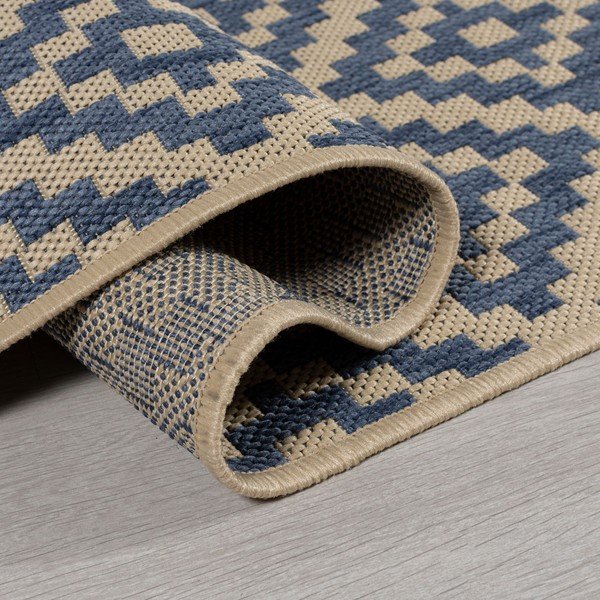 Modro-béžový vonkajší koberec 200x200 cm Moretti - Flair Rugs-image-3