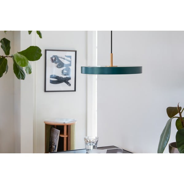 Tmavozelené LED závesné svietidlo s kovovým tienidlom ø 31 cm Asteria Mini – UMAGE-image-1