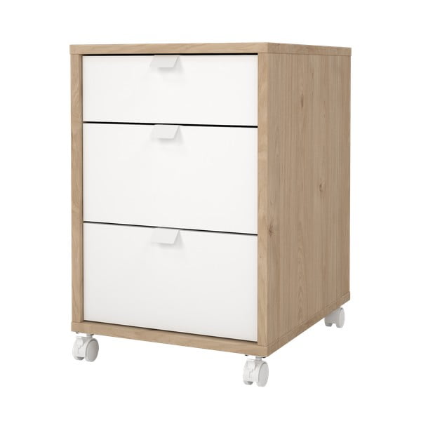 Skrinka v dekore duba v bielo-prírodnej farbe 41x61 cm Sign – Tvilum-image-3