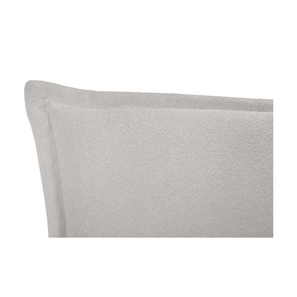 Svetlosivá čalúnená dvojlôžková posteľ s úložným priestorom a roštom 140x200 cm Armie – Milo Casa-image-4