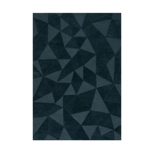 Zelenomodrý ručne tkaný vlnený koberec 160x230 cm Shard Teal – Flair Rugs