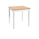 Jedálenský stôl z borovicového dreva s bielou konštrukciou Bonami Essentials Sydney, 70 x 70 cm