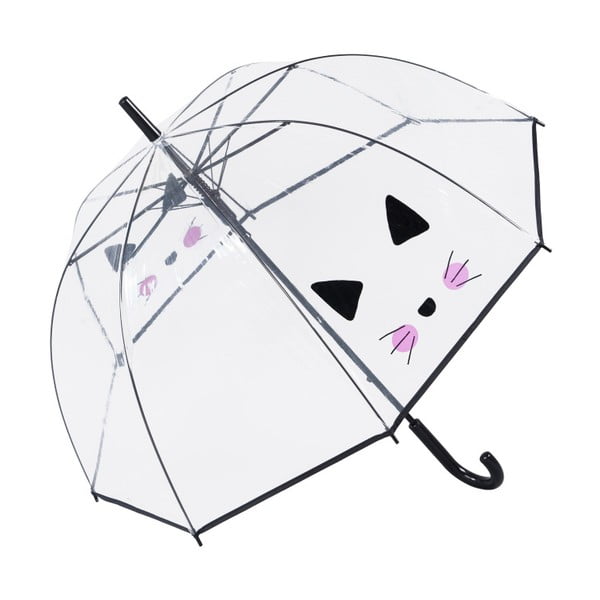 Transparentný dáždnik Birdcage Cute Cat, ⌀ 85 cm