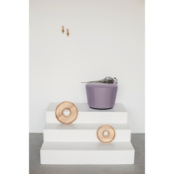 Koňakovohnedý kožený puf EMKO Naïve, ø 52 cm-image-3