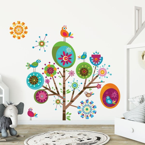 Sada detských samolepiek na stenu Ambiance Multicolor Tree