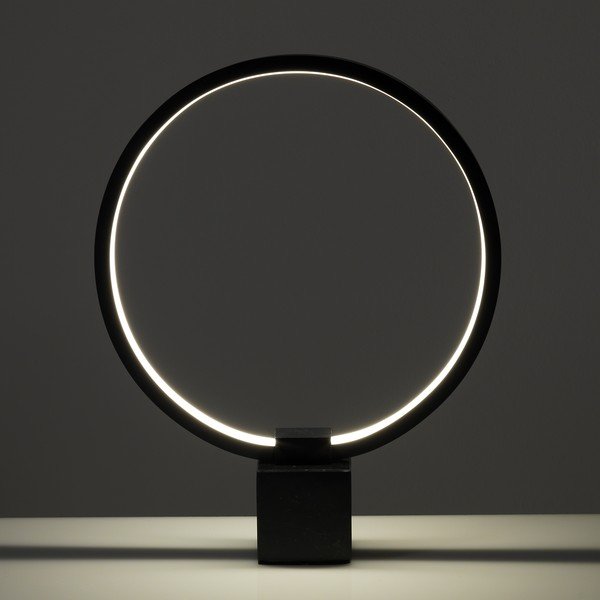 Čierna stolová lampa Tomasucci Ring, výška 37 cm-image-1