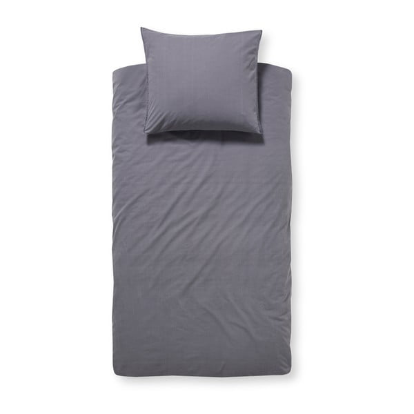 Sivé bavlnené posteľné obliečky Damai Beat Anthracite, 200 x 140 cm