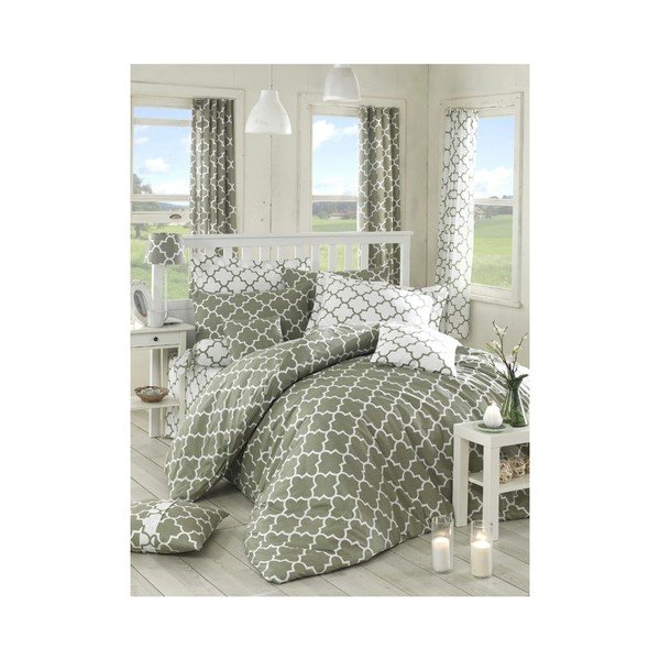 Bavlnené obliečky s plachtou na dvojlôžko Homedebleu Elodie, 200 x 220 cm-image-1