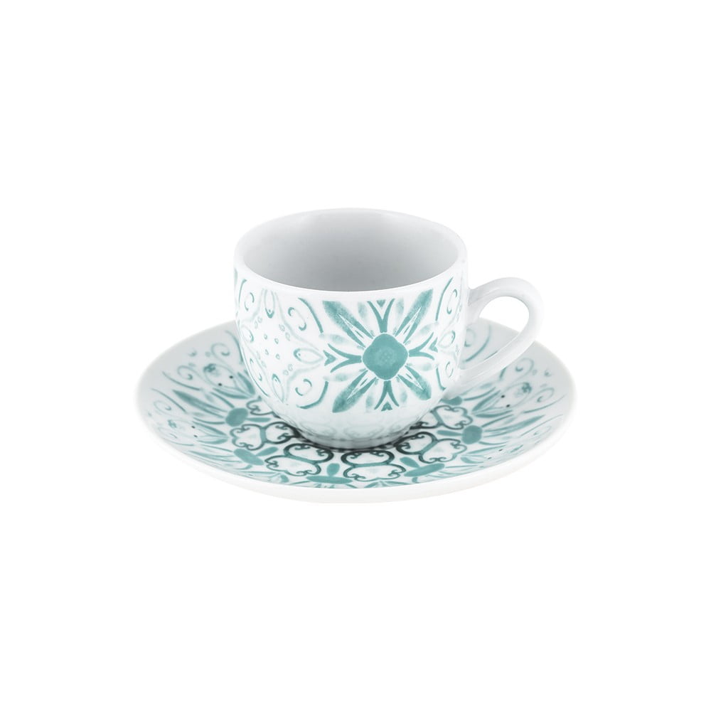 Súprava 6 porcelánových hrnčekov s tanierikmi Villa Altachiara Atrani