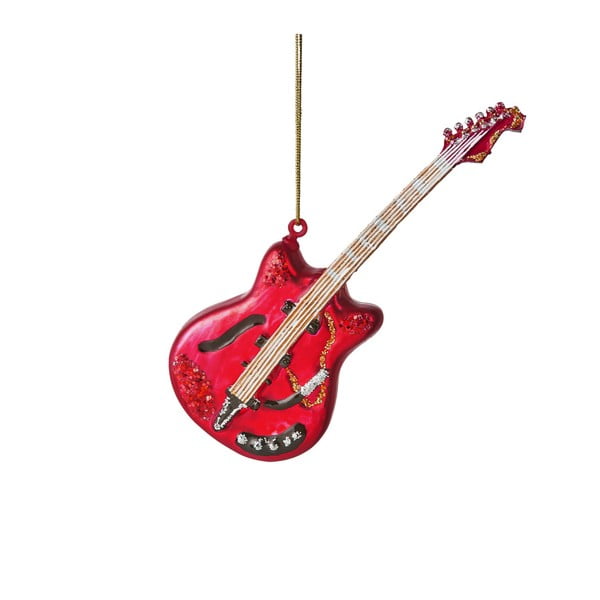 Vianočná závesná ozdoba zo skla Butlers Gitara