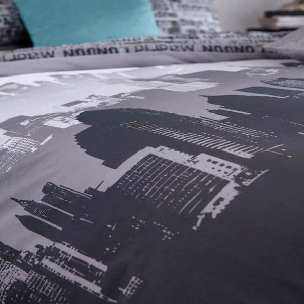 Obliečky na jednolôžko Catherine Lansfield City, 135 × 200 cm-image-1