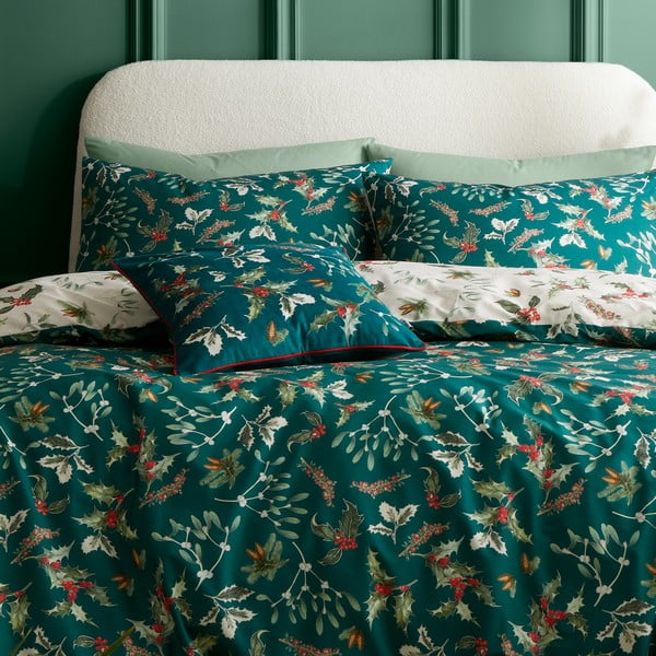 Zamatový dekoračný vankúš 50x50 cm Winter Foliage – RHS-image-1