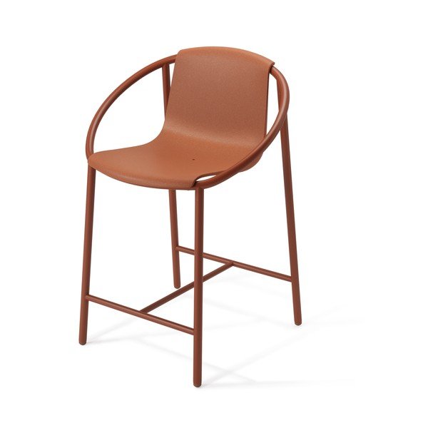 Plastová barová stolička v tehlovej farbe 90 cm Ringo – Umbra-image-2