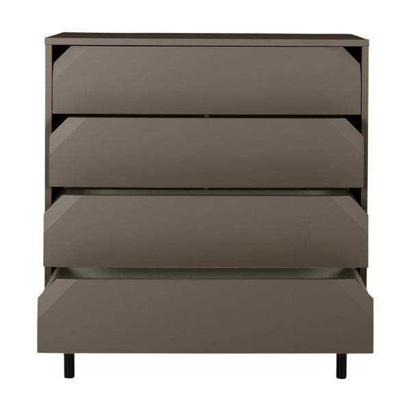 Tmavosivá vysoká komoda 90x96 cm Corner - Tenzo-image-2