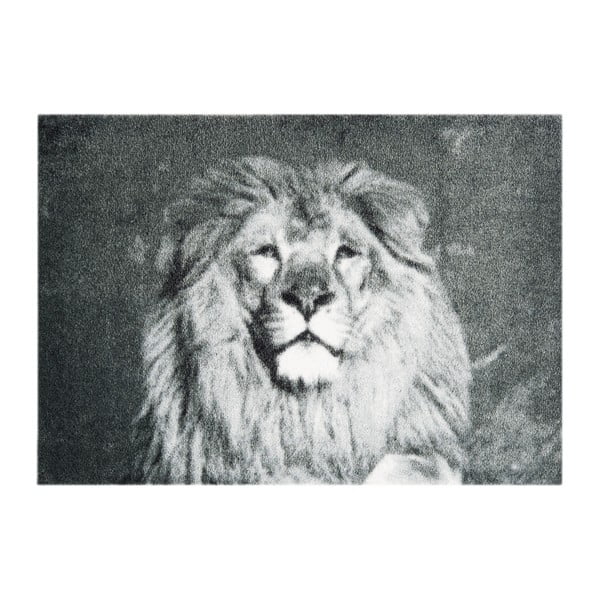 Sivá rohožka Mint Rugs StateMat Lion, 50 × 70 cm