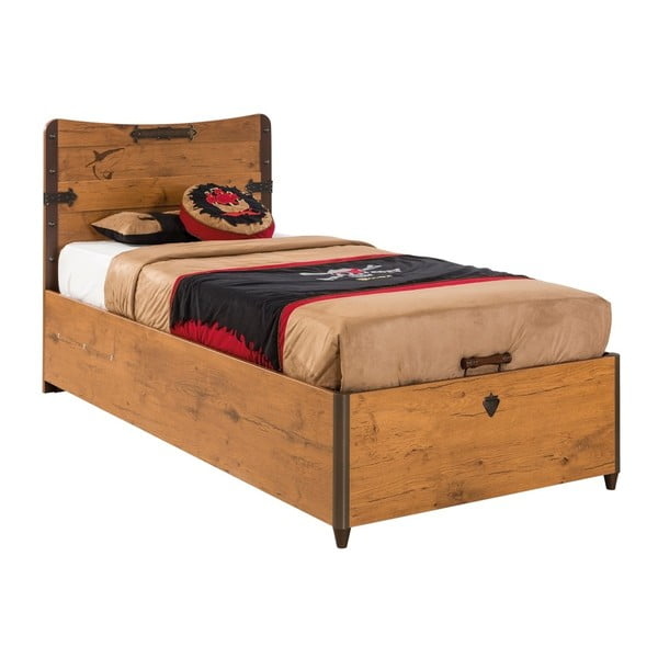 Jednolôžková posteľ Pirate Bed With Base, 90 × 190 cm