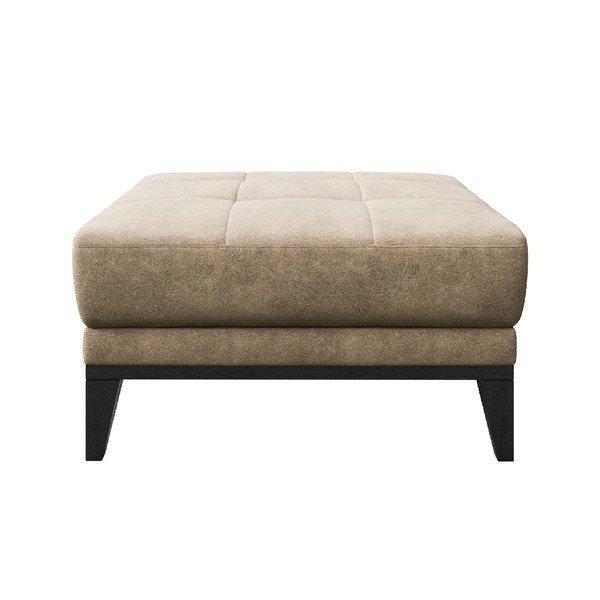Béžová podnožka z imitácie kože MESONICA Musso Tufted-image-2