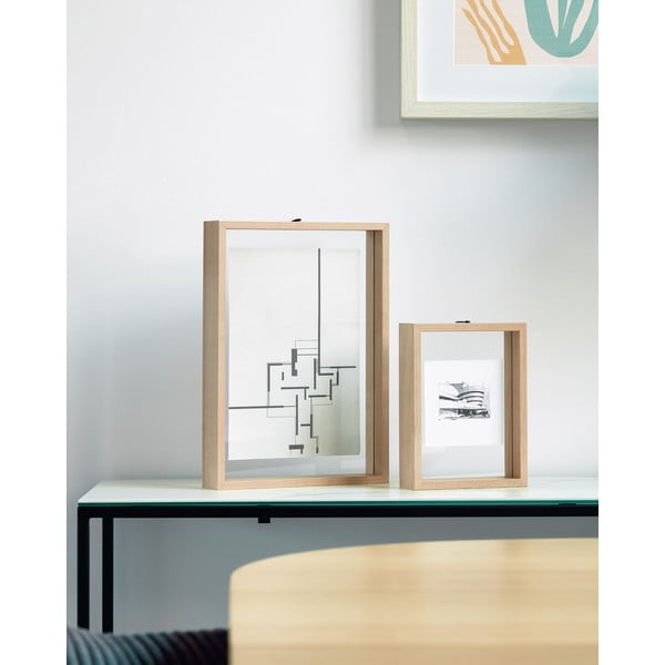 Stojací rámček v prírodnej farbe 22,5x31,5 cm Flavina – Kave Home-image-4