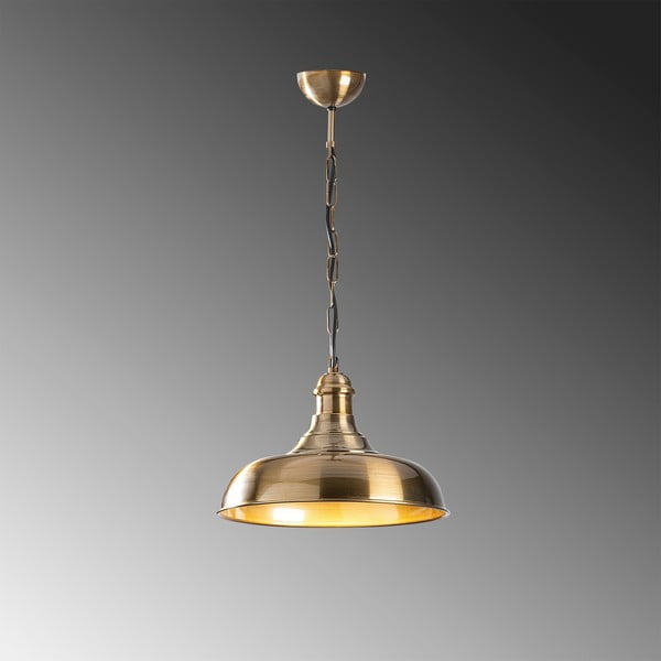 Závesné svietidlo v zlatej farbe s kovovým tienidlom ø 32 cm Rosea – Opviq lights-image-2