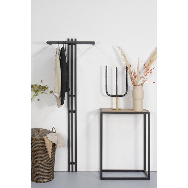 Čierny kovový nástenný vešiak 65 cm Senza – Spinder Design-image-3