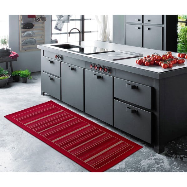 Červený behúň Floorita Velour, 55 x 115 cm-image-2