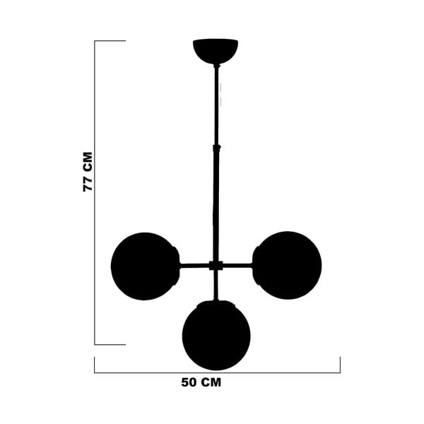 Stropné svietidlo so skleneným tienidlom v sivo-zlatej farbe ø 15 cm Seagull – Squid Lighting-image-3