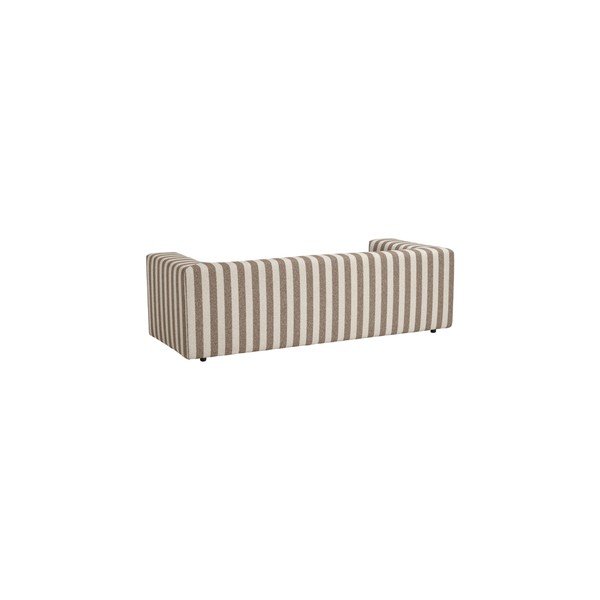 Hnedá/krémovobiela ženilková pohovka 220 cm Lisa – Ellos Home-image-4