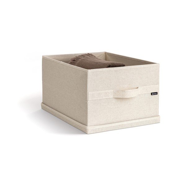 Béžový látkový úložný box s vekom 36x46x25 cm Soft Storage Large – Bigso-image-3