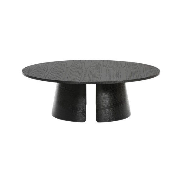Čierny konferenčný stolík Teulat Cep, ø 110 cm
