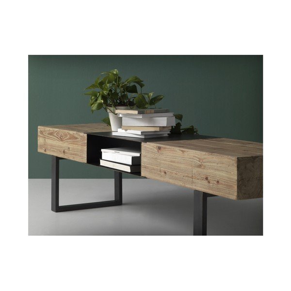 TV stolík s kovovými nohami Geese Robust, 180 x 40 cm-image-1